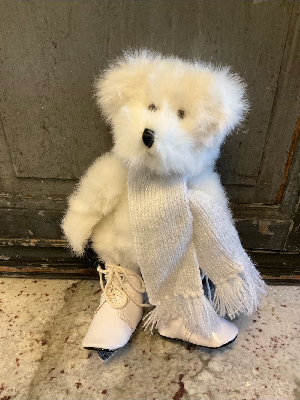Vintage Hallmark Ice Skating Teddy Bear